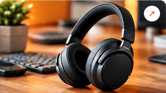 Illustration of headphones